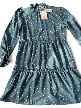 Lularoe Annabelle Ruffle Polka Dot Long Sleeve size XS NWT Never Worn